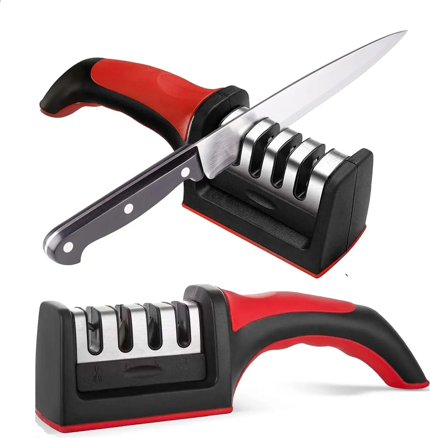 Knife Sharpener | 4 in 1 Manual Knife Sharpener