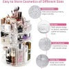 360° Rotating Diamond Cut Cosmetic Organizer