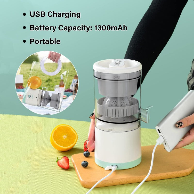 Automatic Household Electric Citrus Juicer with USB & Cleaning Brush