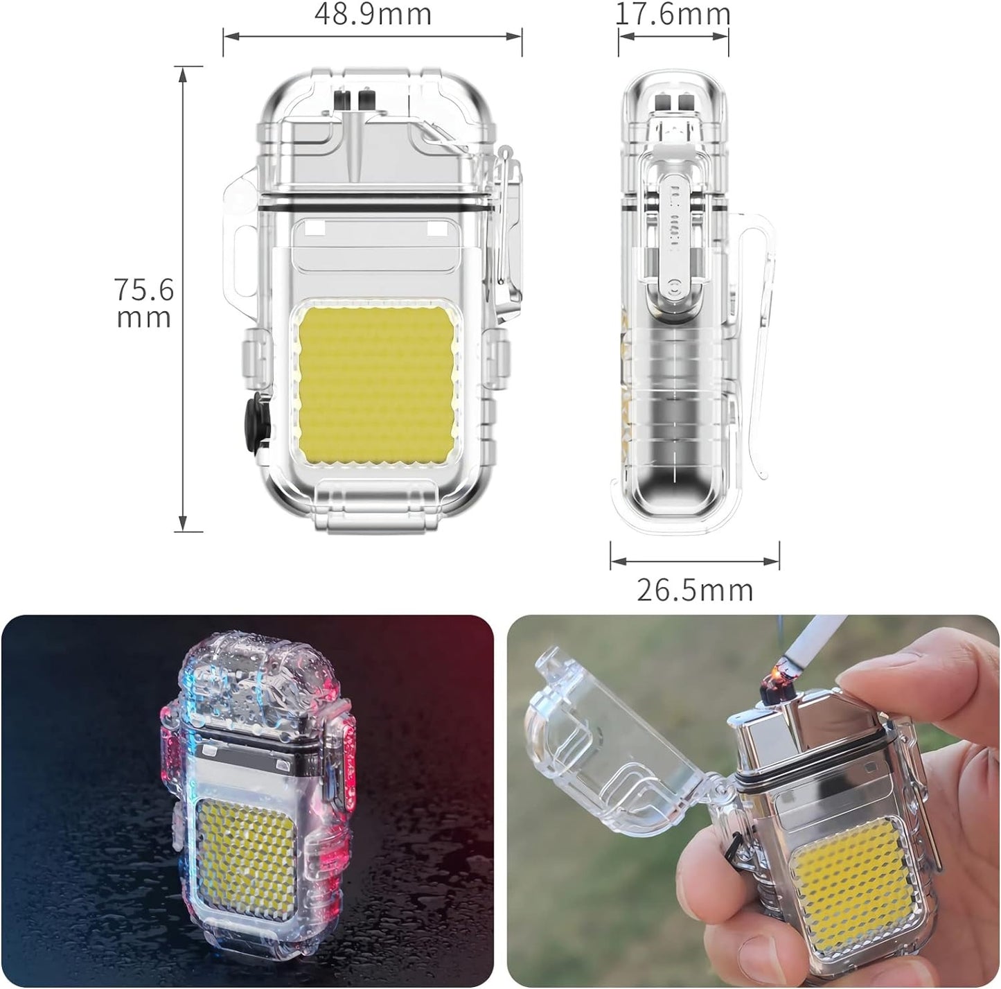 Electric Lighter USB Rechargeable Dual Arc Lighter